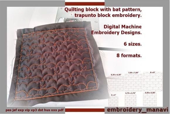 Evaluating the In the Hoop Quilt Block with Bat Pattern
