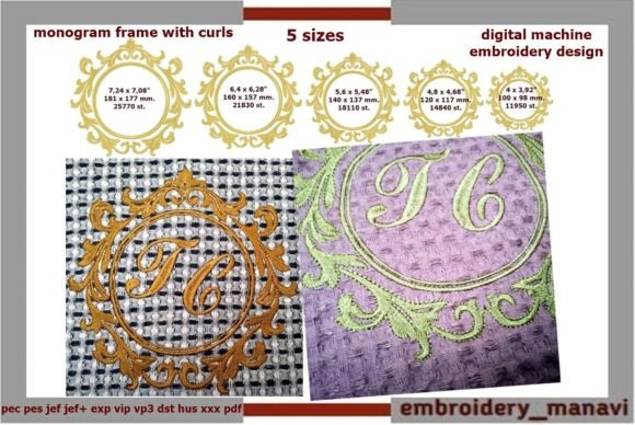 Reviewing Monogram Frame with Curls for Boutique Sweatshirts