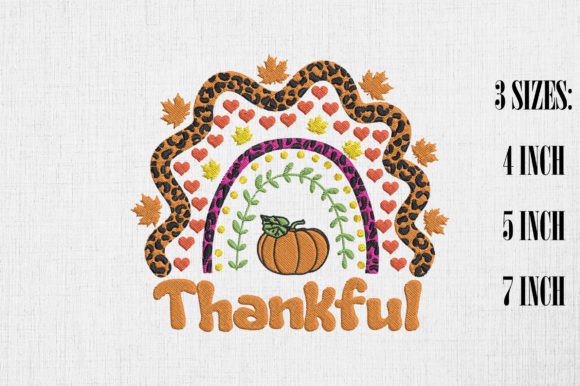 Reviewing the Thankful Pumpkin Rainbow Thanksgiving Design