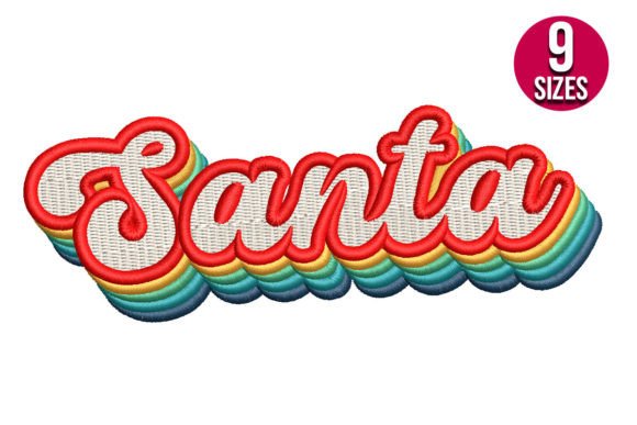 Santa Retro: A Seller’s Review for Christmas Embroidery